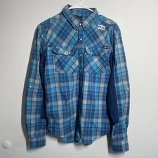 Northwest River Supplies NRS Guide Shirt Mens M Long Sleeve Pearl Snap Outdoors