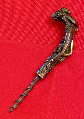 Antique 19th Century Bronze Nude Lady CORKSCREW Art Nouveau 4