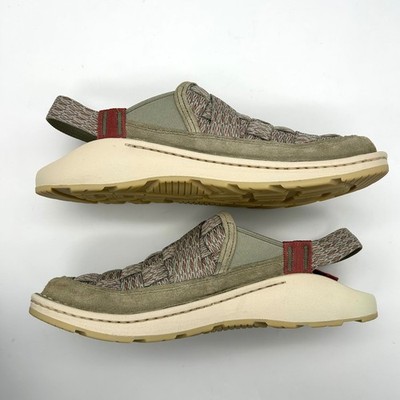 Chaco Canyon Woven Clog Mens 11 Hut Fungi Beige Kaki Suede  display picture 1