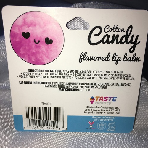 Nuevo QTY 6 PIZZA~TOCINO~PANQUEQUES~GALLETAS~PASTEL~ALGODÓN CARAMELO Bálsamos labiales NUEVO~Envío gratuito - Imagen 17 de 21