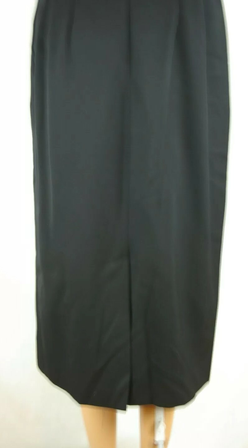 Land's End Solid Black Fully Lined Pleated Front … - image 6