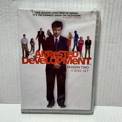 ARRESTED DEVELOPMENT (SEALED) The COMPLETE Second SEASON 2 on 3 DVD - Comedy TV