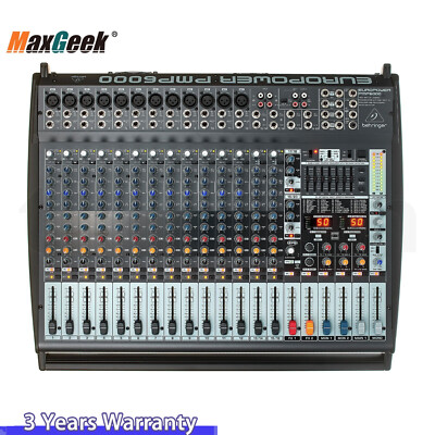 PMP6000 1600W 20-CH Powered Mixer Original Mixing Console w/ Dual Processor