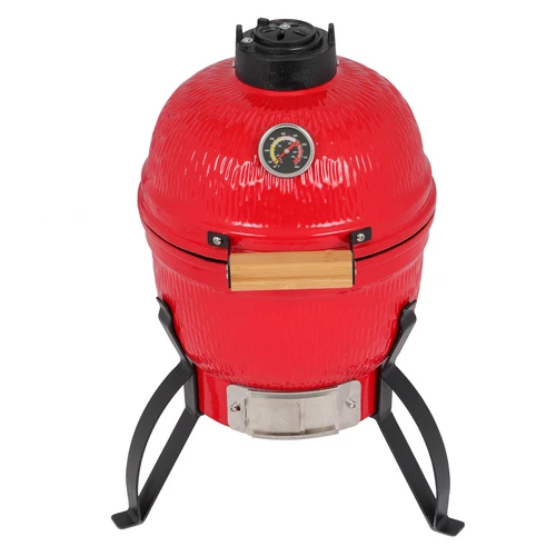 13" Round Kamado Charcoal Grill Portable BBQ Grill with Thermometer - Bild 1 von 24