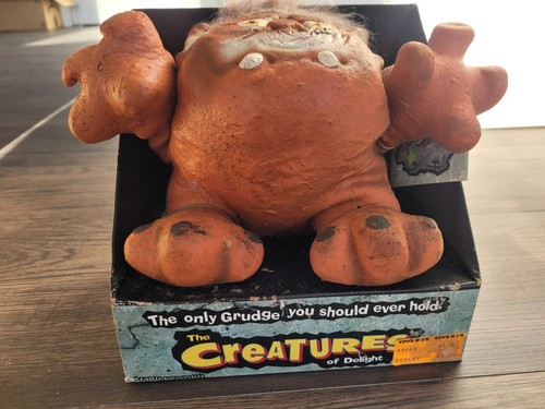 NOS Vtg The Creatures Of Delight Farley Grudge Rubber Plush Monster new with tag - Picture 3 of 10