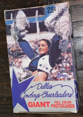 1981 Topps Dallas Cowboys Cheerleaders Empty Box Display Giant Full Color Cards 