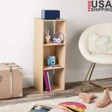 3 Cube Storage Organizer Bookcase Vertical Horizontal Shelves Easy Assembly New