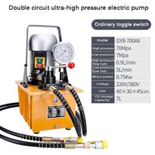 7L Hydraulic Electric Pump Double-circuit Portable High Pressure Oil Pump 750w