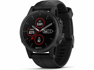 garmin fenix 5s plus sapphire black with black band