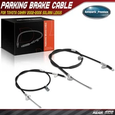 2x Rear Left & Right Parking Brake Cable for Toyota Camry 2002-2006 Solara Lexus