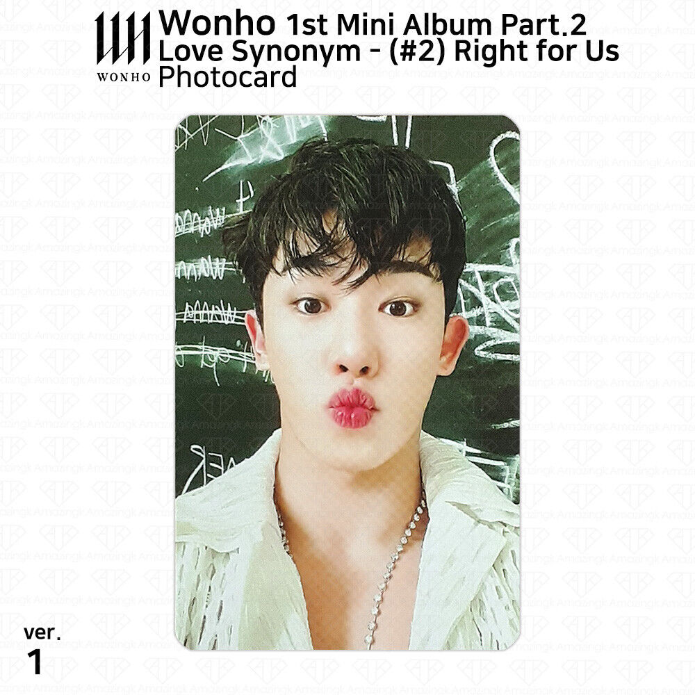 Wonho 1st Mini Album Love Synonym #2 Right for US Official Photocards  Select