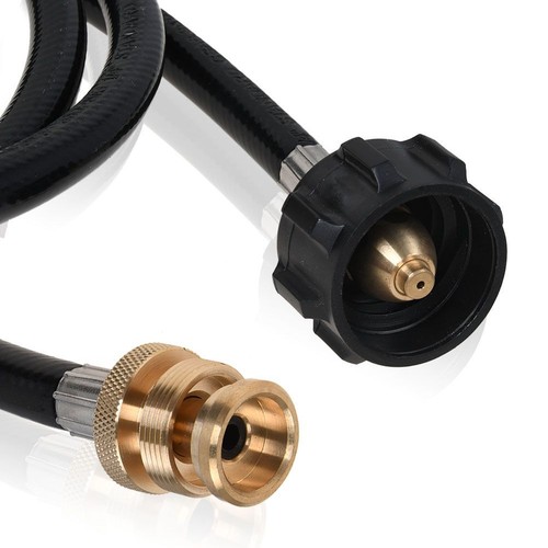 6 Feet Propane Adapter Hose 1 lb to 20 lb Converter Replacement for QCC1 / Type1 - Picture 5 of 9