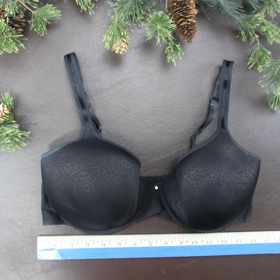 Sujetador Bali 36DD negro acolchado con aros cierre ajustable trasero Foto 2 de 4