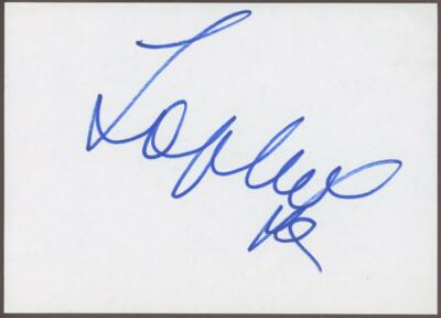 SOPHIA LOREN signed 5