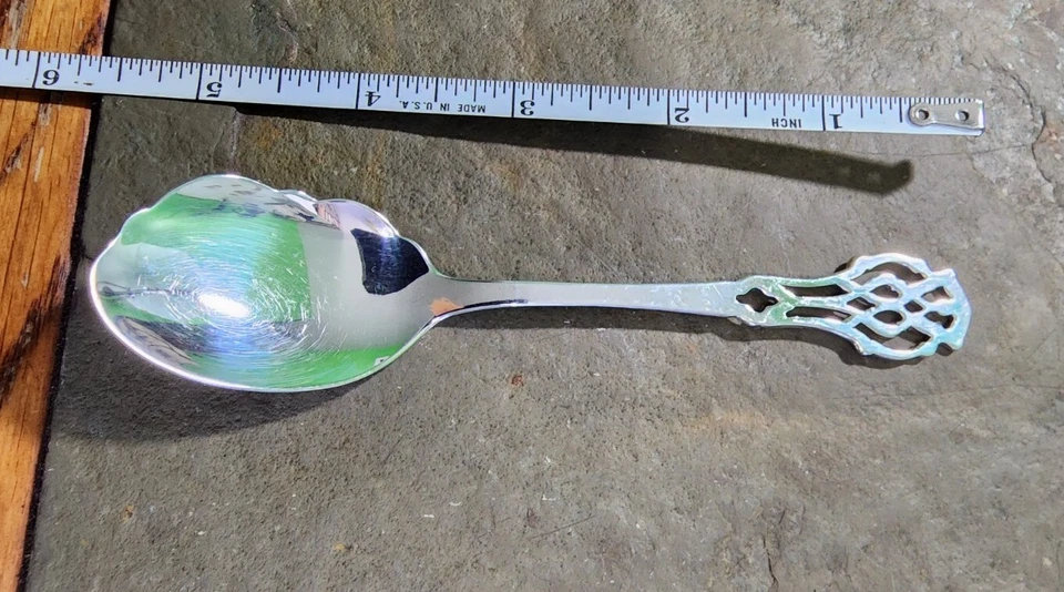 SERVIDOR DE GELATINA CHAPADO EN PLATA CHIPPENDALE ANTIGUO PLATERÍA LUNT PLATEARS Foto 2 de 4