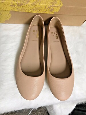 Mix No. 6 Women's Size 8 (US) Dallilah Light Pink Leather Shoes Flats Clean Used