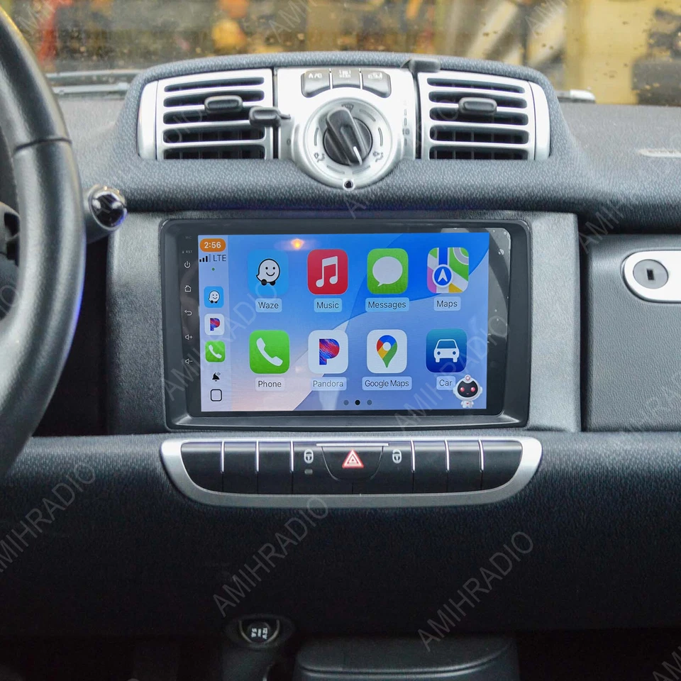 Android 15 Carplay RDS Car Stereo Radio For Benz SMART FORTWO II W451 2005-2010 Foto 2 de 4