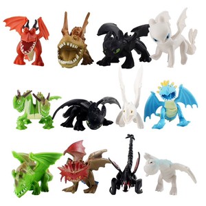 Lot De 12 Figurines Dragon 3 Furie Eclair Krokmou Ebay