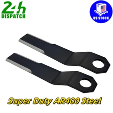 2X Mower Rotary Grass Cutter Steel Blades For Mower King Skidsteer Brush Hog US