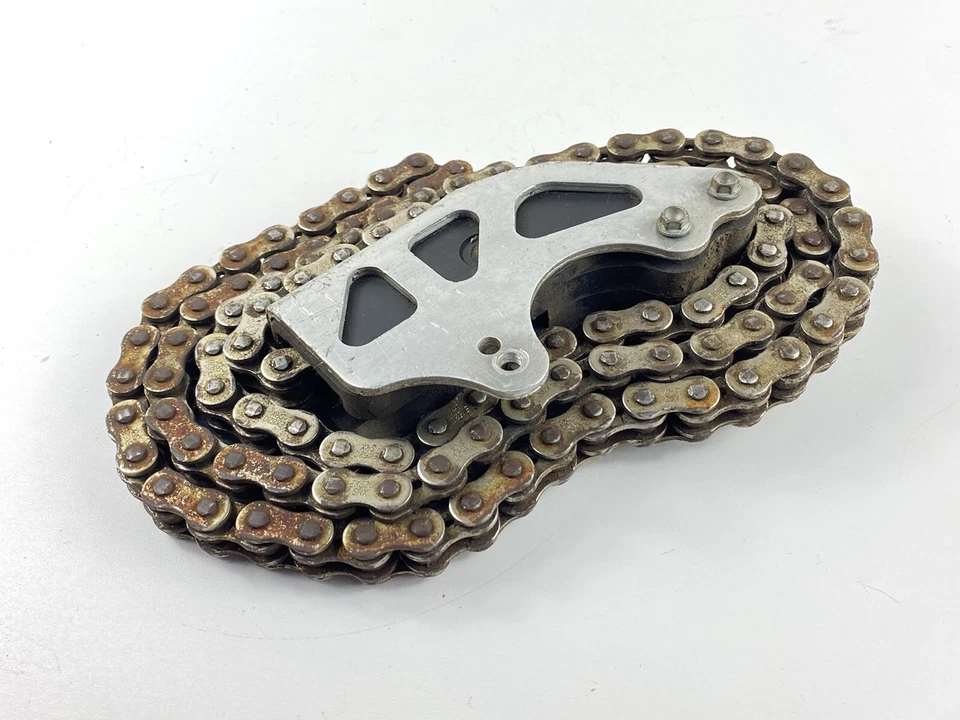 KTM 525 EXC 2004 guía de cadena trasera y cadena rueda trasera KTM 525 450 EXC OEM 03-07 Foto 3 de 4