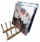 Record Holder / Vinyl Stand For Lps, Maxis 12" In Wood Look - Affordable