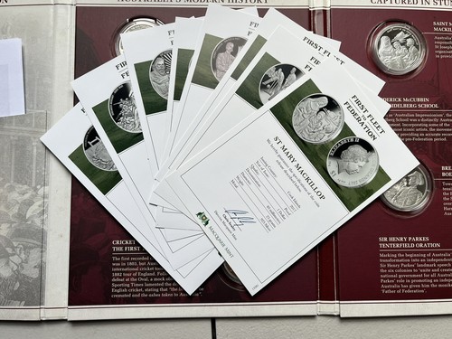 Cook Islands "First Fleet To Federation" 2018 One Dollar Silver Coin Set of 8 - Picture 13 of 15