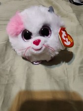 TY Puffies (Beanie Balls) Plush - MUFFIN the Cat (3 inch) - Stuffed Toy