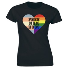 Free Mom Hugs - LGBT Mom Shirt LGBT Awareness Pride Mom Women's T-shirt Tee