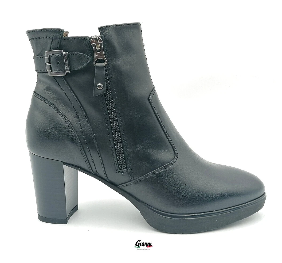 Tronchetto Donna NERO GIARDINI in pelle - I308232D/400 CUOIO in vendita