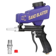 6000RPM Portable Air Gravity Feed Sandblasting Gun Handheld Paint/Rust Remover