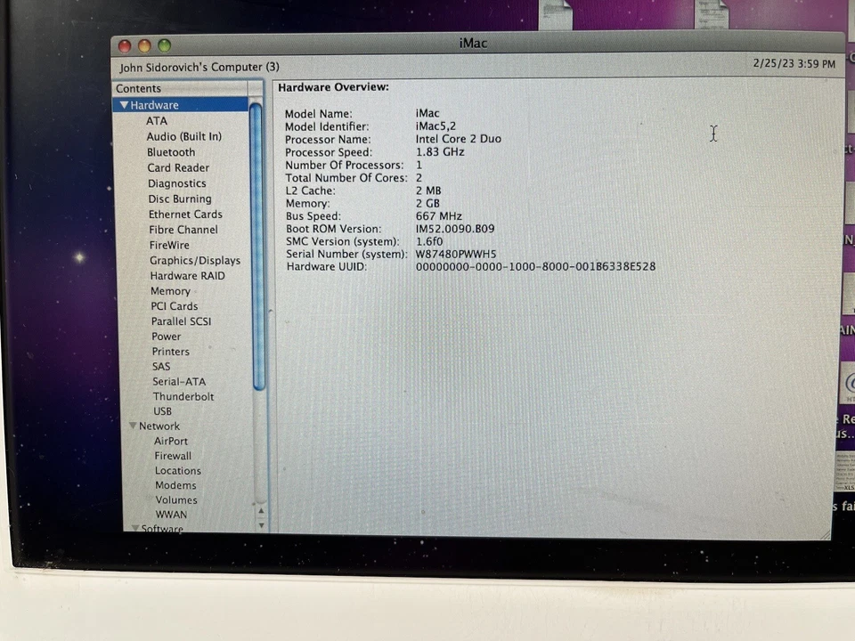 Apple iMac 5,2 intel core 2 duo 1.83 - Image 3 of 4