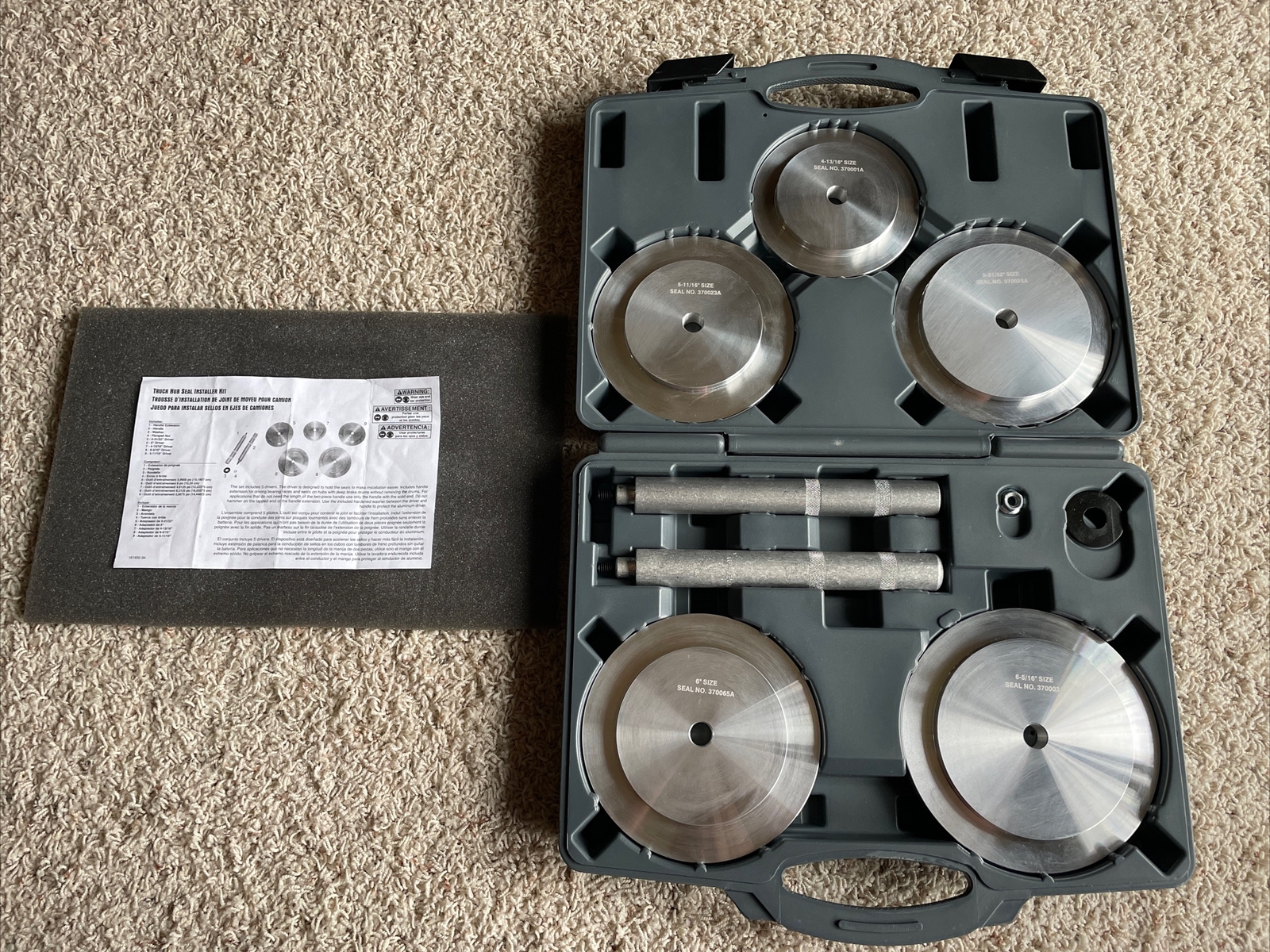 Lisle 61850 Heavy Duty Semi Truck & Trailer Hub Seal Installer Kit eBay