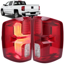 For 2016-2018 Chevy Silverado 1500 LTZ LED Tail Light Brake Rear Lamp Left+Right