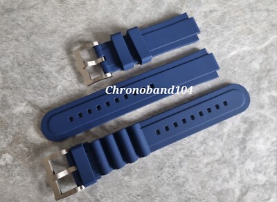 Genuine OEM Tudor Pelagos 22mm Blue Rubber/Titanium Full Divers Strap Set  NEW! UK