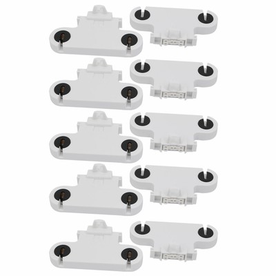 Aexit 4pcs AC 500V 2A G5-F288W T5 Double Light Base G5