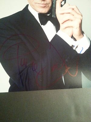 PIERCE BROSNAN Authentic Hand-Signed 
