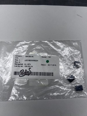 3x LED; bicolour,in housing; 3mm;red,green; 20mA