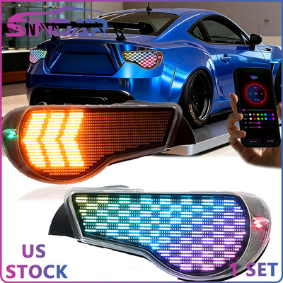 SINDAR Digital RGB LED Tail Lights For Toyota 86 Subaru BRZ Scion FR-S 2012-2020