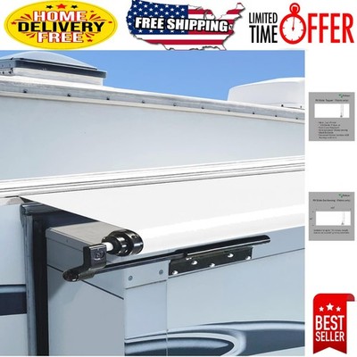 DIY Installation 46''x110'' Waterproof Awning Fabric for RV Slide-Topper Renewal