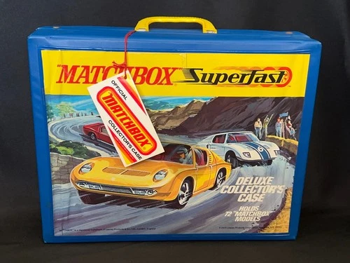 Vintage 1970 Matchbox Lesney Superfast Deluxe 72 Car Case Only w/ORIGINAL TAG!