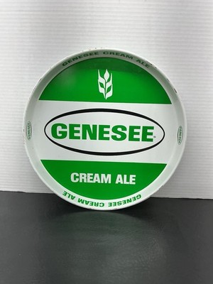 Vtg Genesee Cream Ale Beer 12  Metal Bar Tray Rochester NY