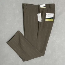 Perry Ellis Portfolio Men's 38x32 Resolution Dress Pants Modern Fit Stretch NEW