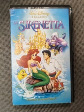 VHS Videocassetta La Sirenetta Want Disney Home Video Prima Edizione Italiana...