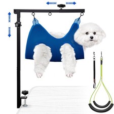 Extendable Dog Grooming Arm with Hammock, Adjustable Height 27"-42", Adjustab...