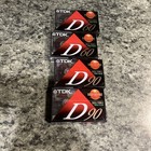 4 Pack TDK  2- D90  2-D60 IEC Type I Audio Cassette Tapes High Output Sealed New — photo 2