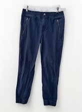 Boys Ralph Lauren Navy Blue Joggers With Zipper Pockets