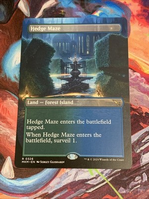 MTG Magic: The Gathering Hedge Maze (Borderless) Murders at Karlov Manor Mint
