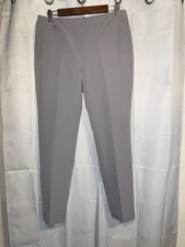Adrianna Papell Kate Fit Pants Women's Gray Silver Stretch Dress Career NWT