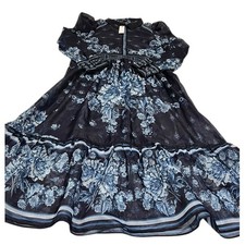 Karen Millen Plus Organdie Floral Placement Print Woven Midi Dress US 20 NWT