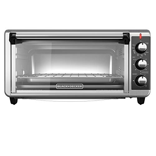 BLACK+DECKER TO3250XSBD 8-Slice Extra Wide Convection Countertop Toaster Oven
